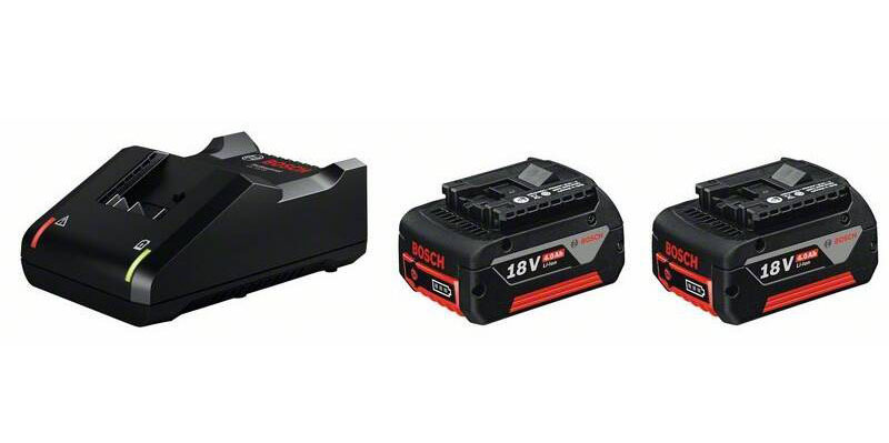Set baterie a nabíječky Bosch Professional GBA 18V 4.0Ah (2ks) + GAL 18V-40 Bosch 2× GBA 18V 4.0Ah