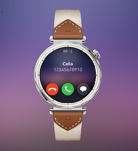 Chytré hodinky Huawei Watch GT 5 41 mm - Gold + White Composite Leather Strap