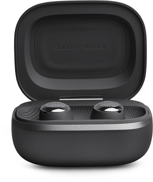 Sluchátka JBL Live Buds4 černá Otevřené pouzdro se sluchátky JBL Live Buds4