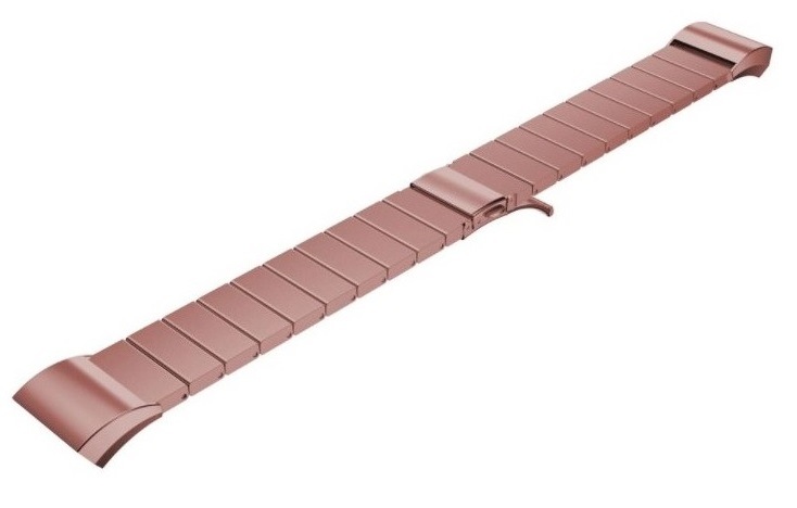 Řemínek WG na Samsung Gear S2 (R720), kovový rovný růžový