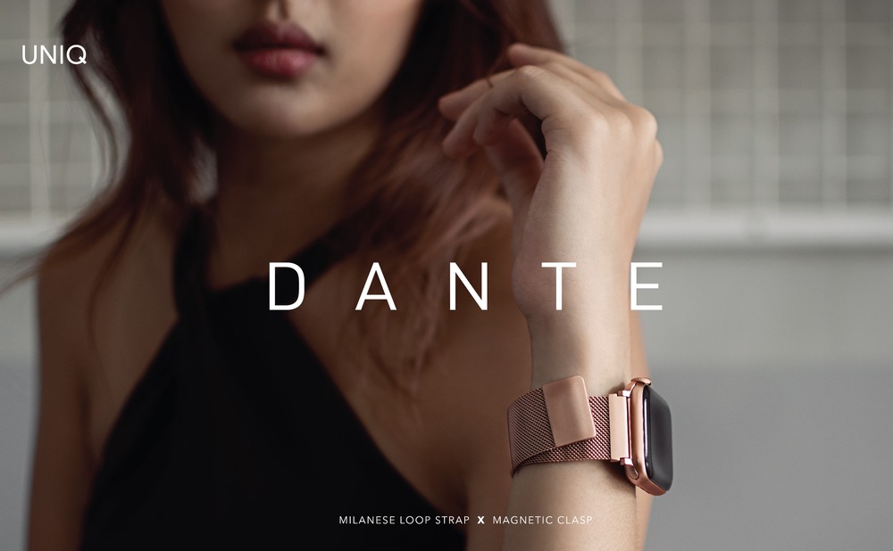 Řemínek Uniq Dante na Apple Watch 42/44/45/49mm zlatý Řemínek Uniq Dante na Apple Watch 42/44/45/49mm zlatý