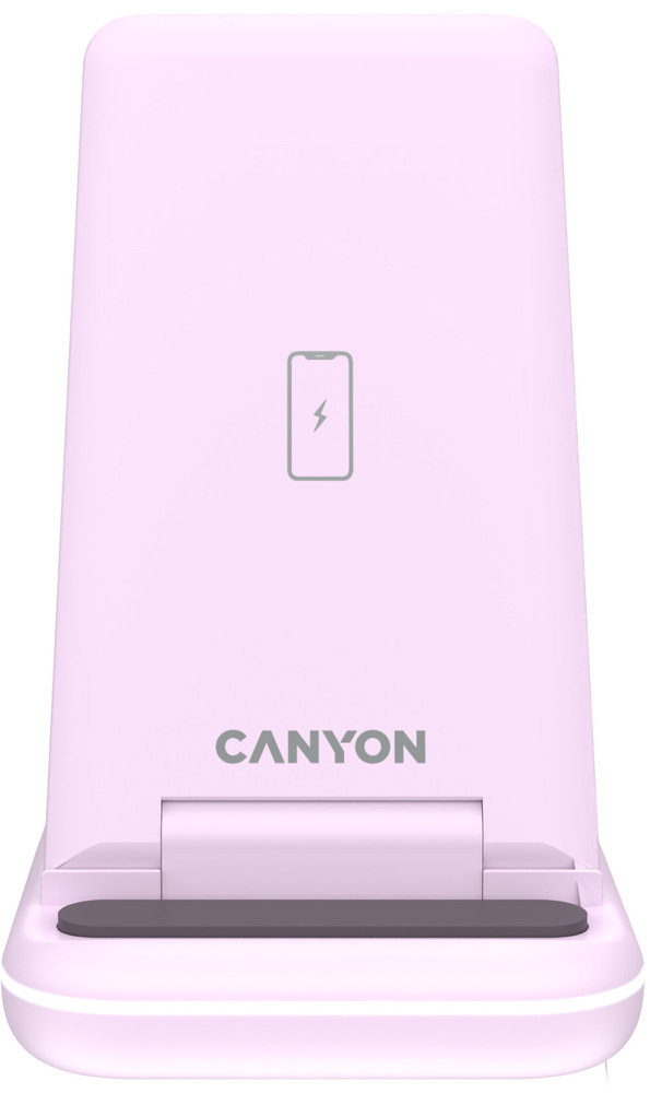 Bezdrátová nabíječka Canyon 3v1 WS-304 růžová