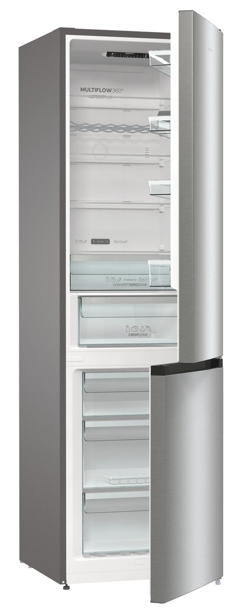 Kombinovaná chladnička Gorenje NRC620BSXL4, nerezová, technologie IonAir