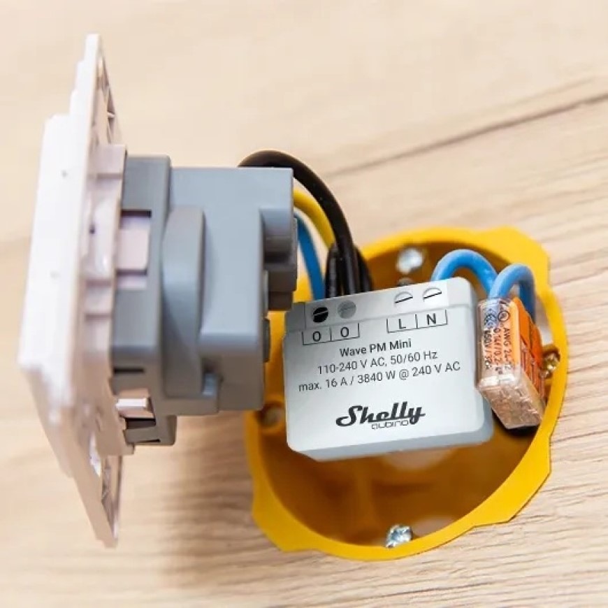 Modul Shelly Qubino Wave PM Mini, modul pro měření spotřeby do 16A, Z-Wave bílý Modul Shelly Qubino Wave PM Mini, modul pro měření spotřeby do 16A, Z-Wave - bílý
