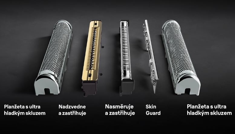 Pro hladké oholení je vybaven Braun NEVO15010C planžetou s ultra hladkým skluzem, vousy nadzvedne a zastřihuje, výsledek je dokonalý.