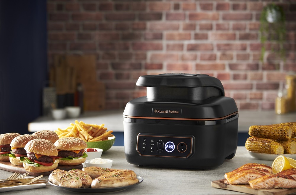 Multifunkční hrnec RUSSELL HOBBS 26520-56 SatisFry Air&Grill Multi, 5,5 l černý Multifunkční hrnec RUSSELL HOBBS 26520-56 SatisFry Air&Grill Multi, 5,5 l černý