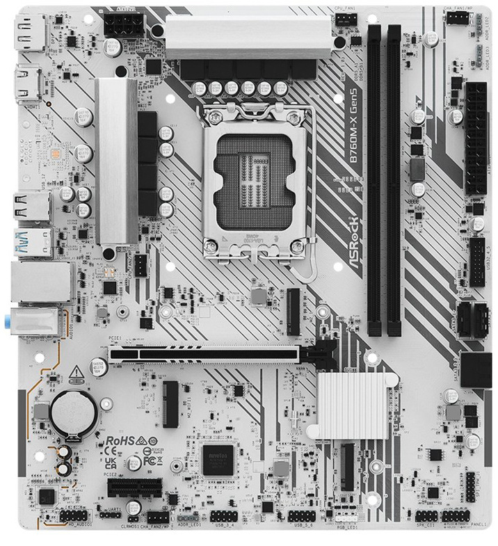 Základní deska ASRock B760M-X Gen5, stříbrná barva