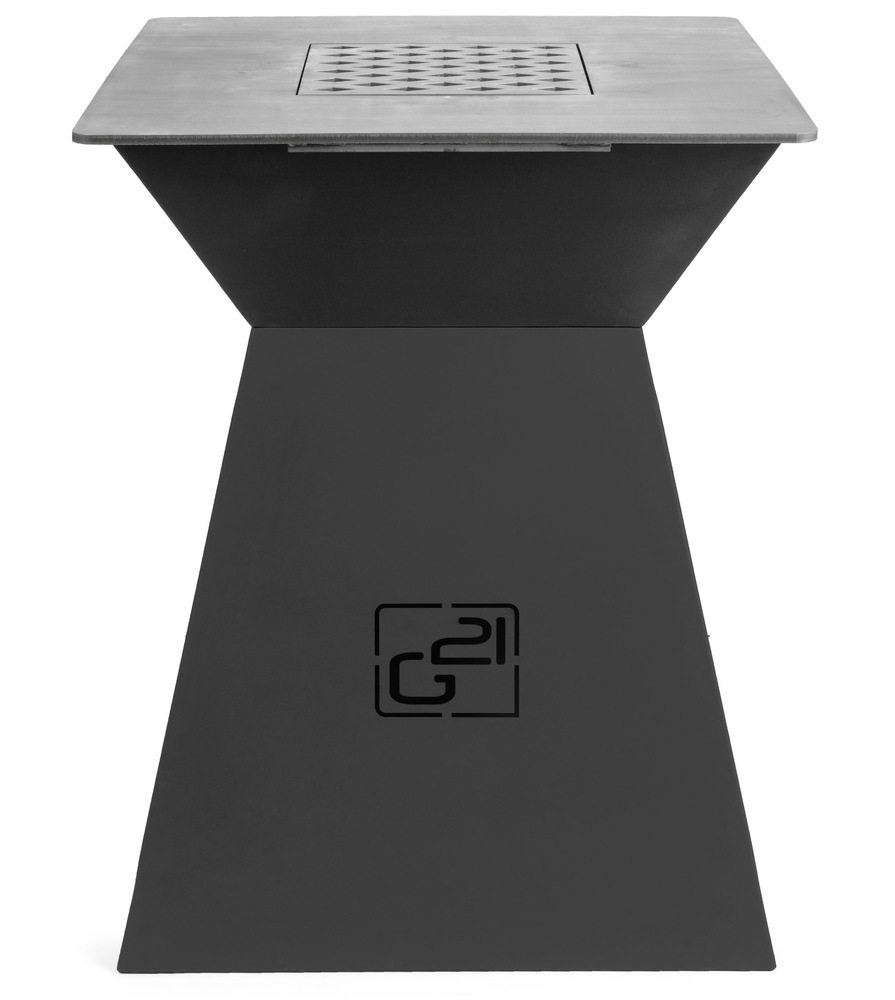 Gril zahradní na dřevěné uhlí G21 COG-VER-BL Maine Black obsahuje více teplených zón