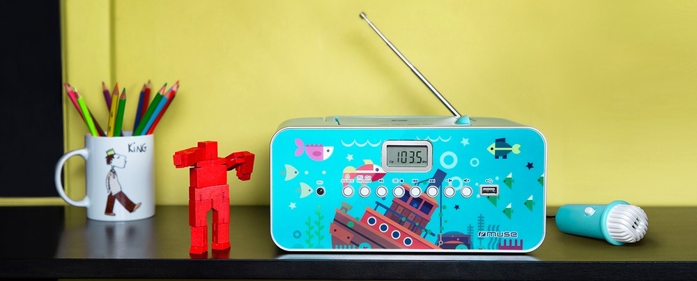 Radiopřijímač s CD MUSE M-29KB modrý
