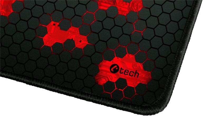 Podložka pod myš C-Tech ANTHEA CYBER 32 x 27 cm černá/modrá Podložka pod myš C-Tech ANTHEA CYBER 32 x 27 cm černá/modrá
