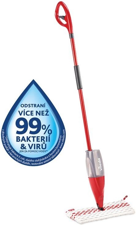 Mop sada Vileda 1.2 Spray Max mop box šedý/červený