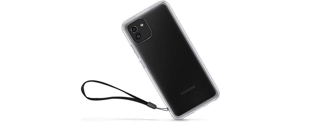 Kryt na mobil Samsung Galaxy A03 průhledný