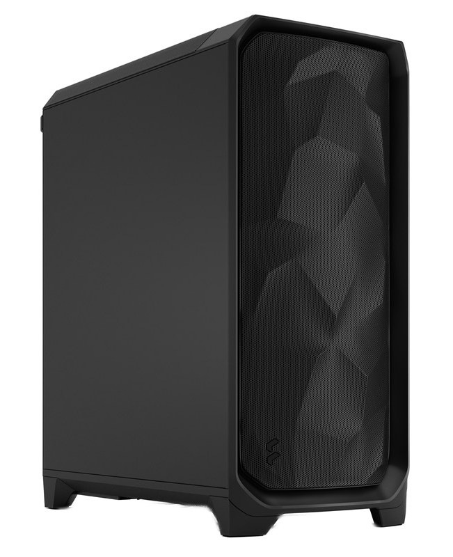 Počítačová skříň FRACTAL DESIGN Meshify 3 Solid, černá barva.