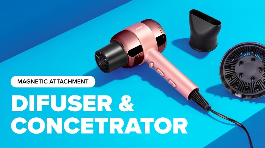Fén Niceboy ION AirSonic PRO Pink Fén Niceboy ION AirSonic PRO Pink