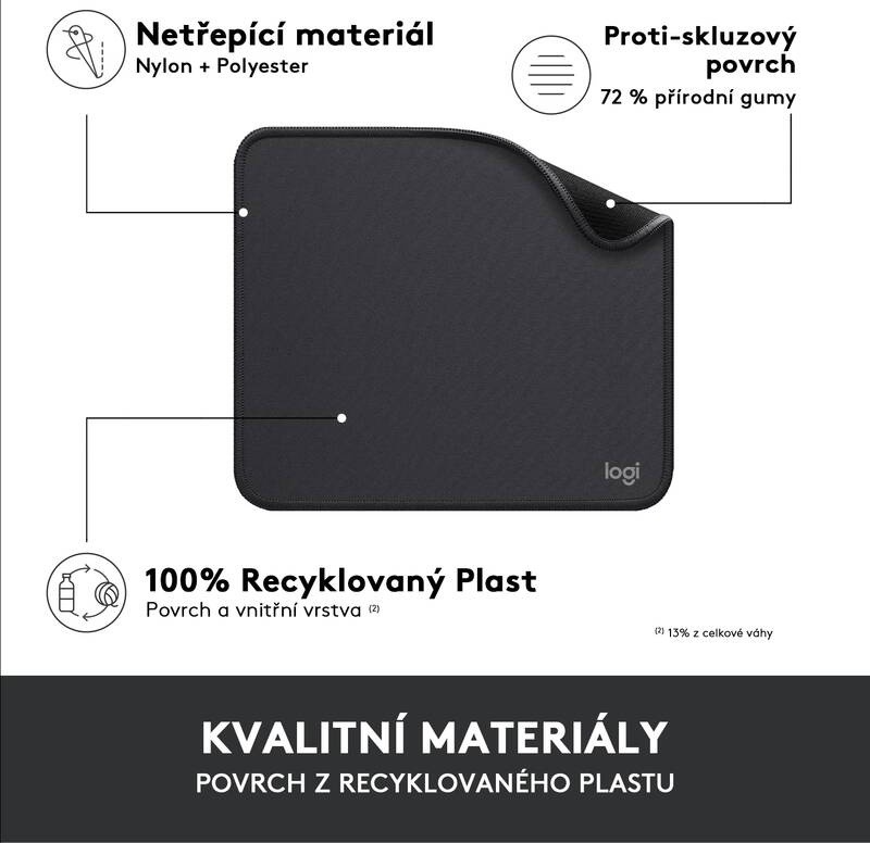 Myš Logitech Signature M650 + podložka Mouse Pad Studio grafitová Myš Logitech Signature M650 + podložka Mouse Pad Studio grafitová