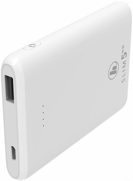 Powerbanka Hama SLIM 5HD, 5000 mAh bílá