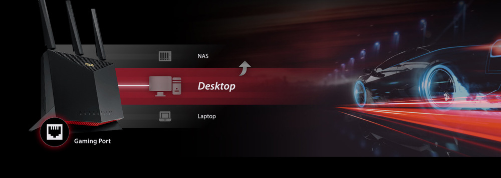 Router Asus RT-AX86S - AX5700 černý