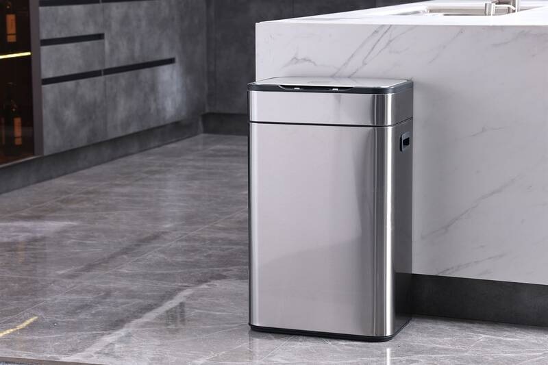 Bezdotykový odpadkový koš Helpmation ELEGANT AK5515, 40 l nerez Bezdotykový odpadkový koš Helpmation ELEGANT AK5515, 40 l nerez
