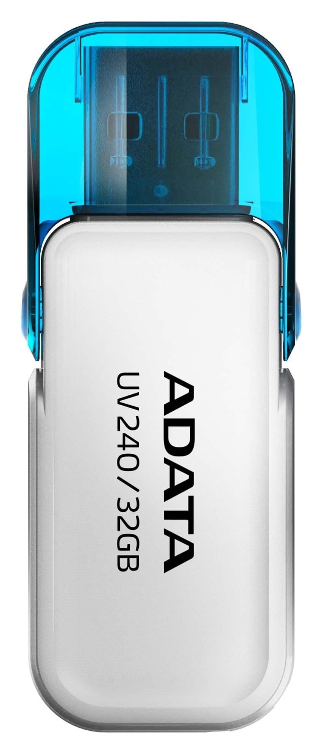 USB Flash ADATA Dash Drive UV240 32GB bílý Flash USB ADATA Dash Drive UV240 32GB USB 2.0 je kompatibilní s notebookem, televizí, herními konzolemi