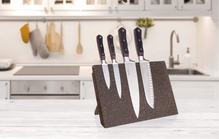 Blok na nože BANQUET Granite Brown 30 x 21,5 cm, magnet Blok na nože BANQUET Granite Brown 30 x 21,5 cm, magnet