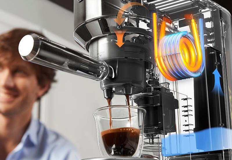 Pákový kávovar De'Longhi Dedica Arte EC885.BG béžové Espresso De'Longhi EC885.BG Dedica Arte
