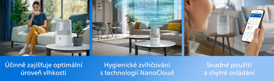 Zvlhčovač vzduchu Philips 5000 Series HU5710/00 bílý