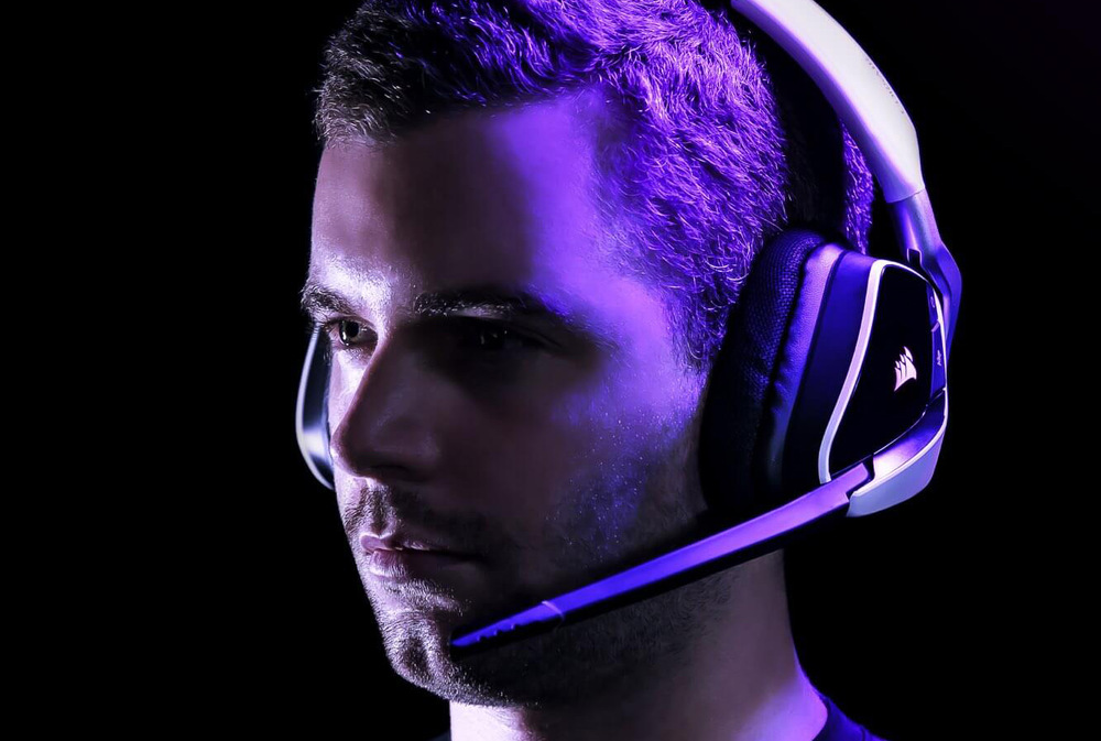 Headset Corsair Void RGB Elite Premium 7.1 bílý