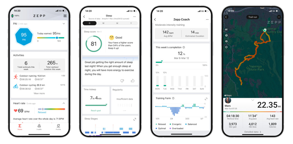 Chytré hodinky Amazfit T-Rex Ultra černé