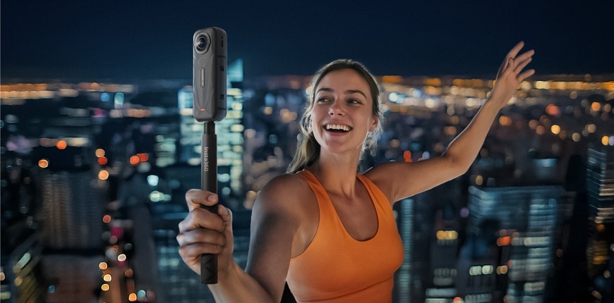 Outdoorová kamera Insta360 X5 Essentials Bundle černá Outdoorová kamera Insta360 X5 Essentials Bundle černá