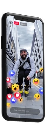 Outdoorová kamera Insta360 ONE X2 černá/šedá