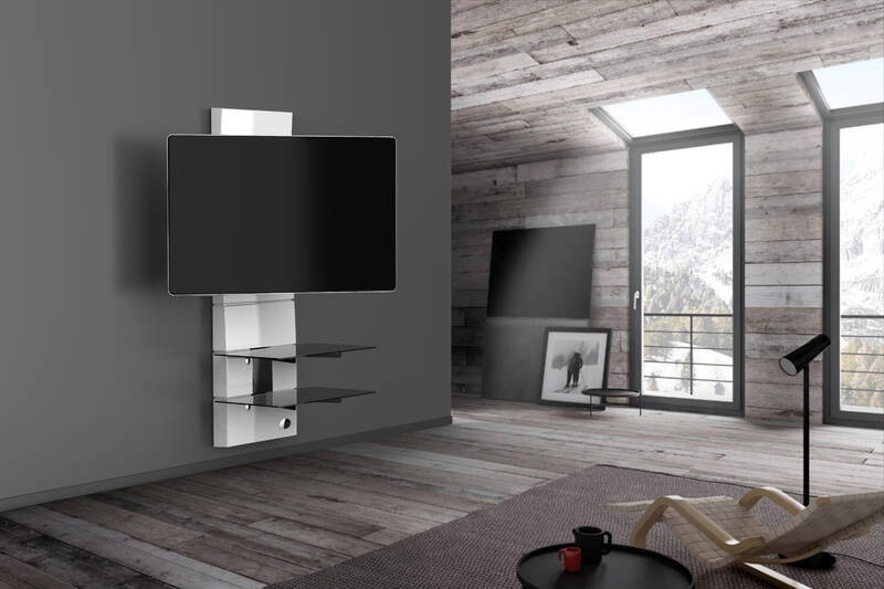 Držák TV Meliconi Ghost Design 3500 Matt pro úhlopříčky 32" až 70", nosnost 30 kg bílý Držák TV Meliconi Ghost Design 3500 MATT