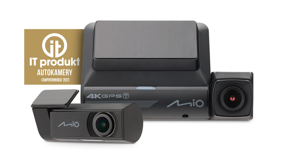Autokamera Mio MiVue 955W Dual 4K GPS (s 2.5K zadní kamerou) černá
