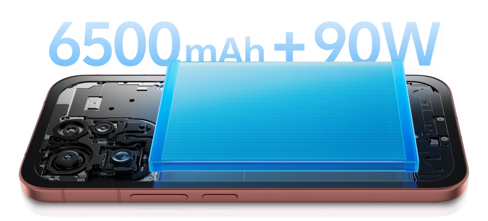 Vivo V70 dodává energii baterie o kapacitě 6 500 mAh
