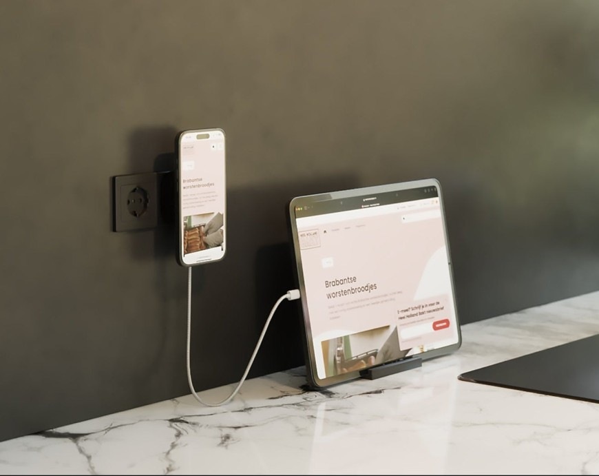 Nabíječka do sítě ZENS USB-C + bezdrátové nabíjení bílá Nabíječka do sítě ZENS USB-C s bezdrátovým nabíjením nabijí 2 zařízení najednou