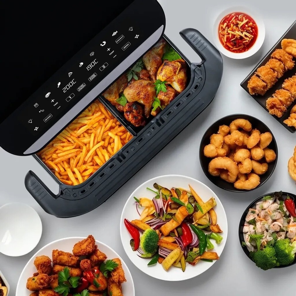 Fritéza horkovzdušná Tesla AirCook DualHeat QD575 XXL černá