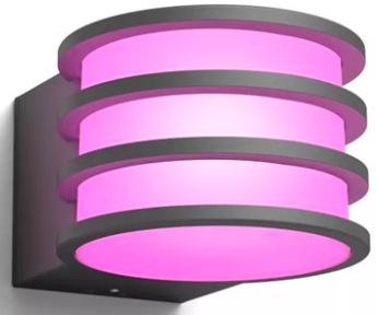 Venkovní svítidlo Philips Lucca Hue wall lantern A60 WCA v nástěnném provedení