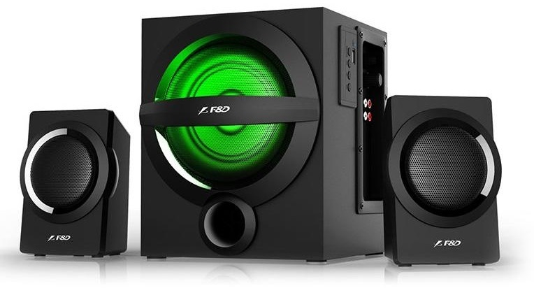 Reproduktory Fenda F&D A140X 2.1, bluetooth, rádio, USB, dálkové ovládání černé