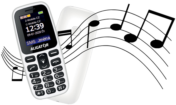 Mobilní telefon Aligator A220 Senior Dual SIM červený Mobilní telefon Aligator A220 Senior Dual SIM červený