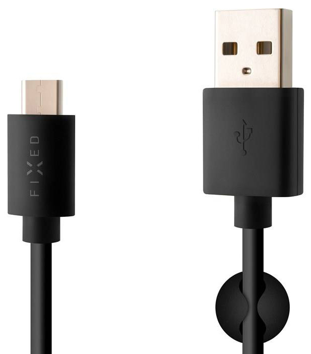 Kabel FIXED USB/USB-C, USB 2.0, 2m černý