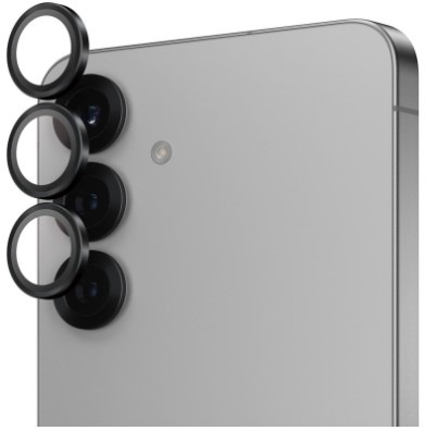 Ochranné sklo čočky fotoaparátu PanzerGlass HoOps na Samsung Galaxy S25+ černé Ochranné sklo čočky fotoaparátu PanzerGlass HoOps na Samsung Galaxy S25+ černé