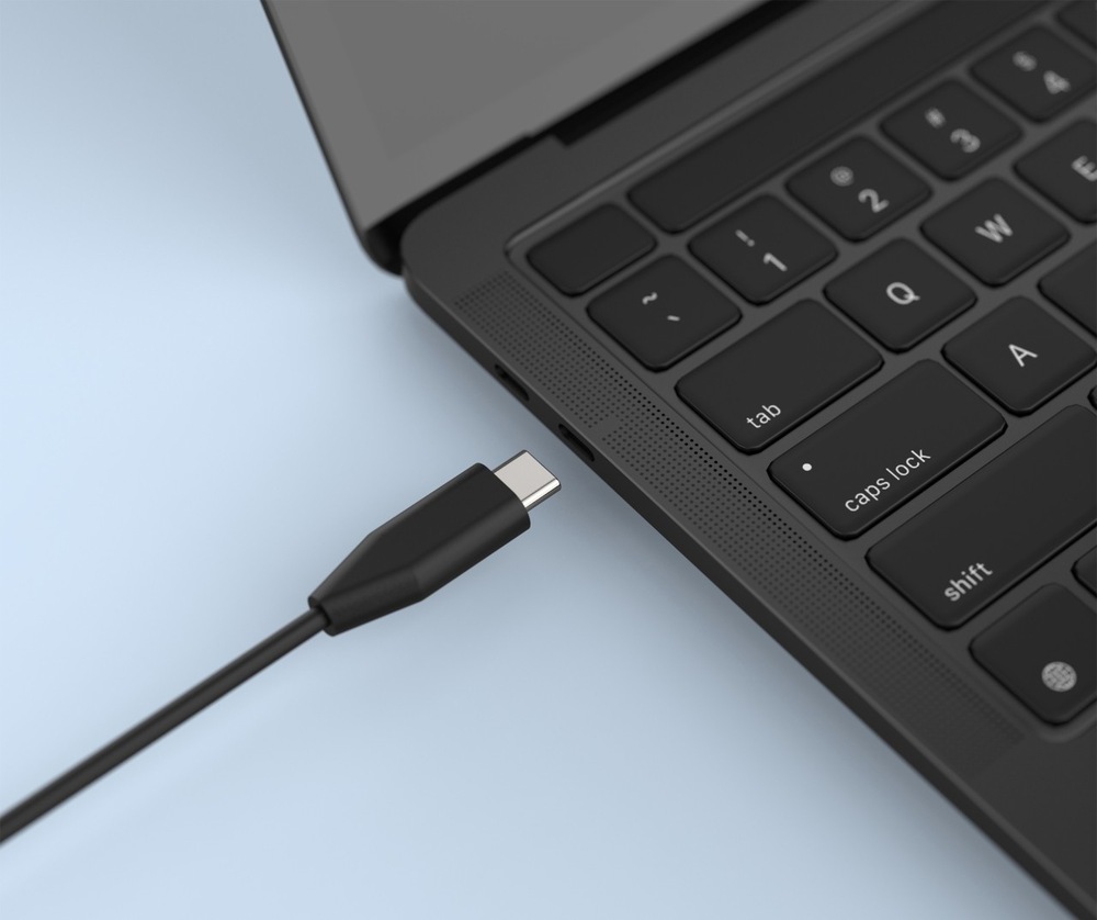 Napájecí adaptér FIXED GaN USB-C, PD 3.0, 100 W černý Notebook s nabíjecím adaptérem FIXED GaN USB-C, PD 3.0, 100 W