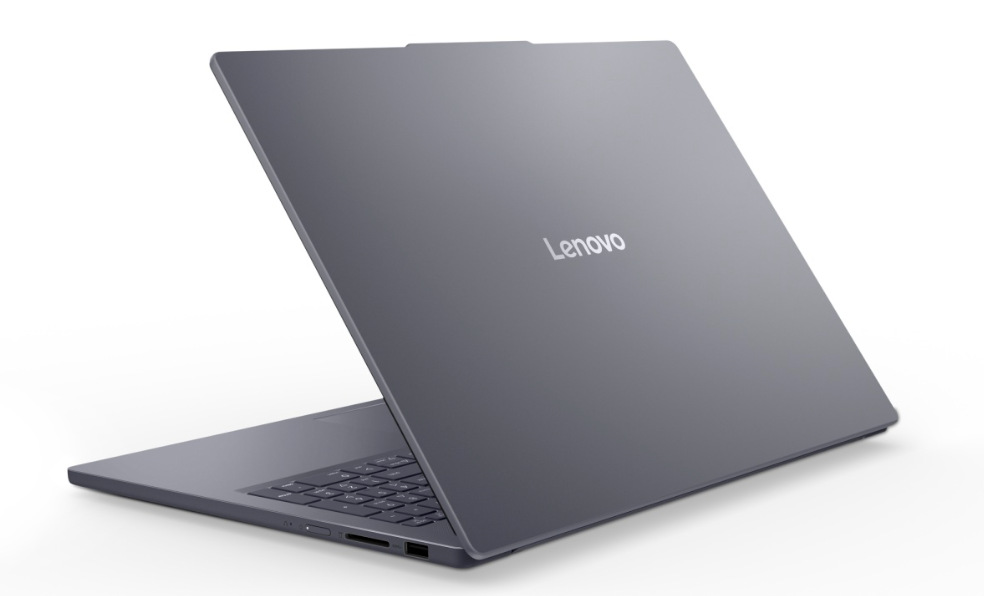 Otevřený notebook Lenovo IdeaPad Slim 3 16IPH11 zezadu