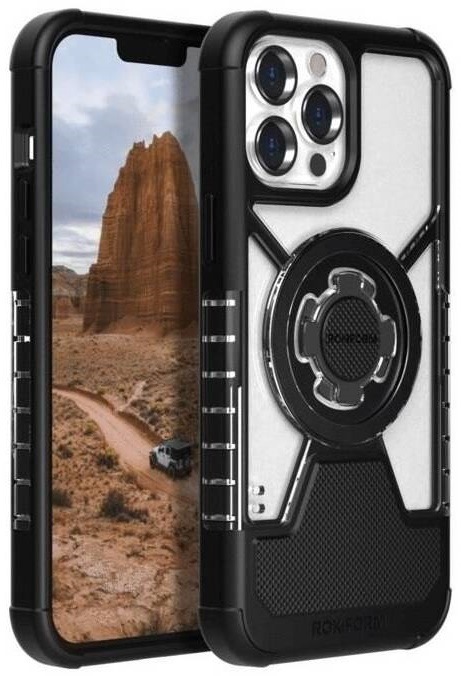 Kryt na mobil Rokform Crystal na Apple iPhone 13 Pro Max černý/průhledný