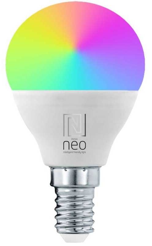 Chytrá žárovka IMMAX NEO LITE SMART LED E14 6W RGB+CCT barevná a bílá, stmívatelná, Wi-Fi, P45, TUYA
