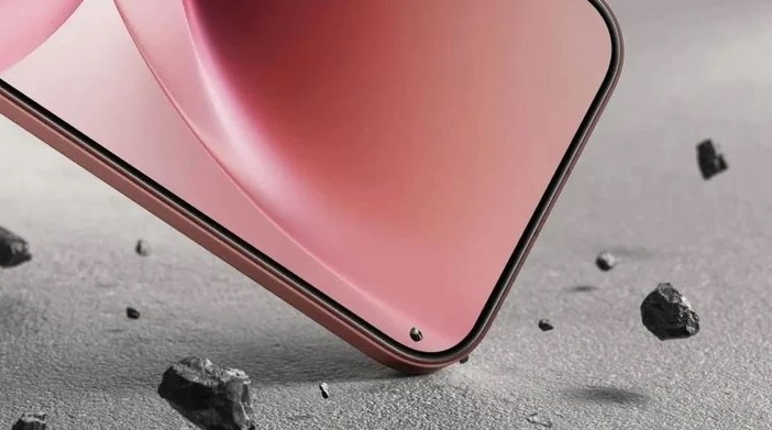 Mobilní telefon vivo V70 5G 8 GB / 256 GB černý Obrázek zachycuje jeden roh telefonu Vivo V70 5G 8 GB/256 GB, který je položen v prašném prostředí a kterému se nic díky odolnosti IP68/IP69 nic nestalo.