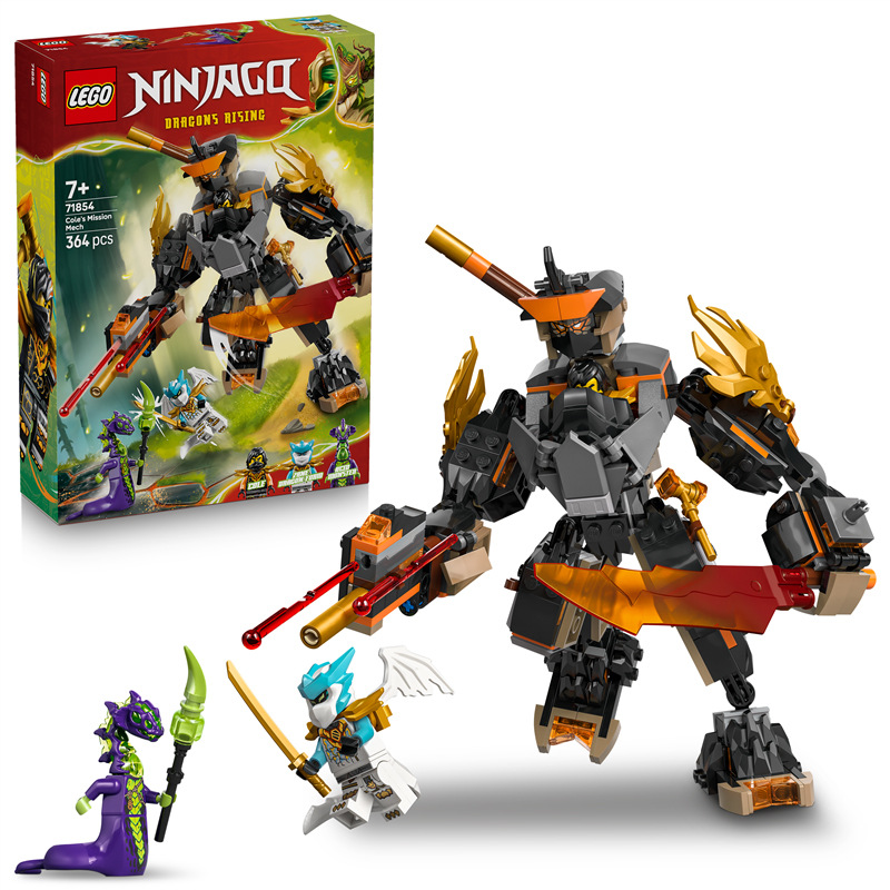 Stavebnice LEGO® NINJAGO® 71854 Coleův expediční robot a dračí Zane
