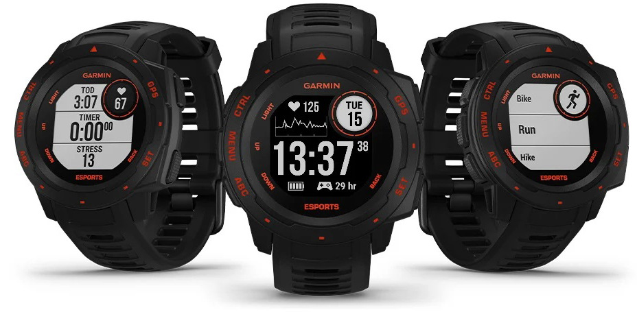 Chytré hodinky Garmin Instinct Esports Edition - Black Lava