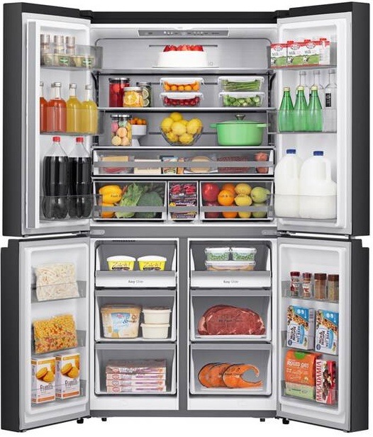 Americká lednice Hisense RQ758N4SAFE černá Americká chladnička s mrazničkou Hisense RQ758N4SAFE, černá, SuperCool, SuperFreeze