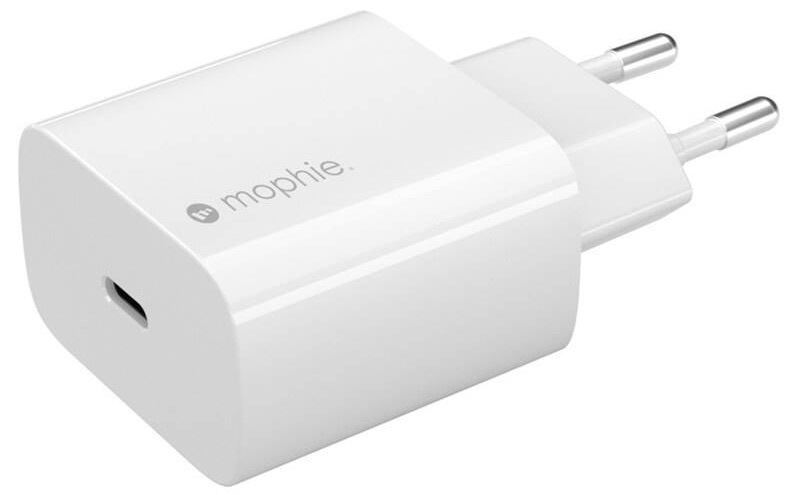 Nabíječka do sítě Mophie 30W, 1x USB-C, GaN, vhodný pro MacBook Air, iPad, iPhone bílý