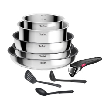 Sada nádobí Tefal Ingenio L881S904, 9 ks nerez